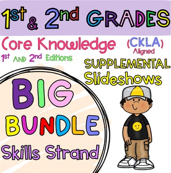 Preview of Grades 1 & 2 BIG BUNDLE | Core Knowledge | Skills Slideshows  (CKLA ALIGNED)