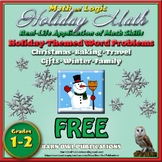 Grades 1-2 Holiday Fun Math FREE