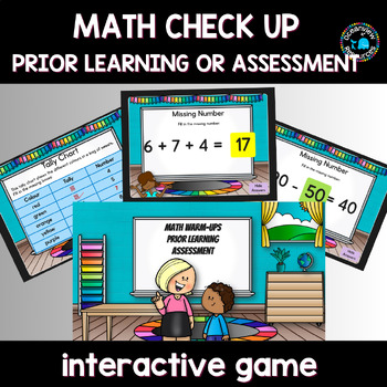 Preview of Grades 1-2 Math assessment and prior learning game 