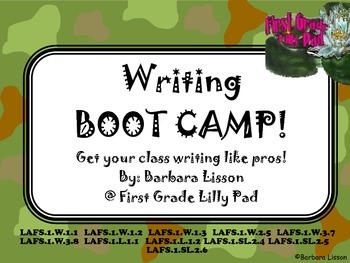 Preview of Grades 1-2 Writing Boot Camp: A Way to Teach Writing