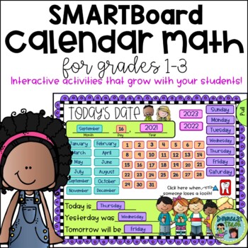 Preview of Calendar Math for Grades 1-3: SMARTBoard Version