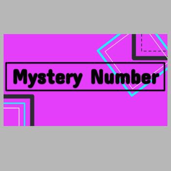 Preview of Grades 1-3 Math Spiral Review Game No Prep Freebie, Mystery Number Set 1