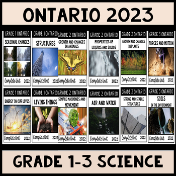 Preview of Grades 1-3 Ontario Science Bundle