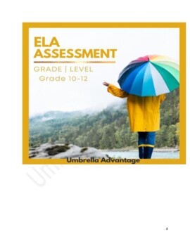 Preview of ELA Assessment Grades 10-12 Test #1