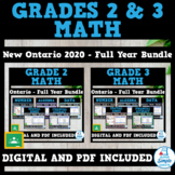 Grades 2 & 3 - Full Year Math Bundle - Ontario Math 2020  