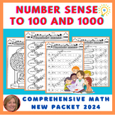 Grades 2 - 3 Math: Number Sense to 100 and 1000 - New Packet 2024
