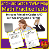 Grades 2 - 3 NWEA MAP Math Practice Test RIT 171 - 200 - Printable and Paperless