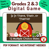 Grades 2 and 3 Digital Game Homonyms There, Their, and They’re