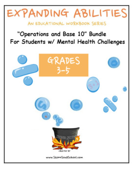 Preview of Grades 3- 5: Base 10 Math Bundle for Physical Challenged