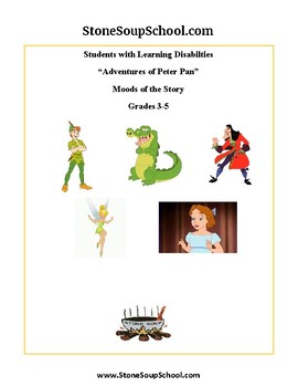 Preview of Grades 3- 5, Peter Pan Moods of Story for Learning Challenged