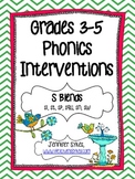 S Blends ~ Phonics Interventions, Grades 3-5 Lesson Plans 