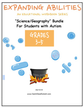 Preview of Grades 3 - 5: Science/ Geography Bundle for students with Autism