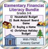 Elementary Financial Literacy Bundle (Grade 3-6): Budget, 