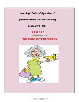 Preview of Grades 3- 6, Orders of Operations or PEMDAS