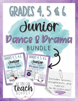 Preview of Grades 4, 5 & 6 Drama & Dance BUNDLE
