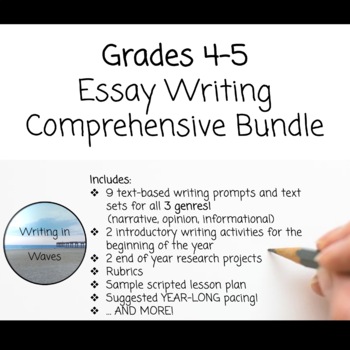 Preview of Grades 4-5 Comprehensive Writing Bundle (CCSS, LAFS, B.E.S.T Aligned)