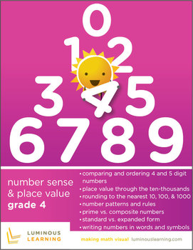 Preview of Grade 4 Number Sense & Place Value Workbook: Making Math Visual