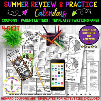 Preview of 4th-5th Summer Review Kit, 100+ Activities,♥ed by Students & Parents. TOP RATED!