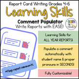 Grades 4-6 Learning Skills Report Card Comment Generator -