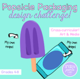 Grades 4 - 8: Popsicle Packaging Art and Media! Summer Activity!