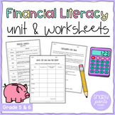 Grades 5 & 6 Math -  Financial Literacy Unit Plans! NEW On