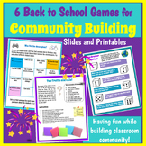 Grades 5-8 Back to School 6 Community Building Games Power