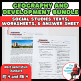 Grades 5-8 No Prep Geography Bundle: Social Studies Texts 