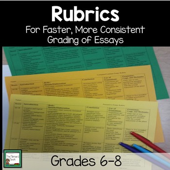 Preview of Writing Rubrics for Enlish- 5 Paragraph Essays