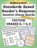 Grades 6, 7, 8 Standards Based  (FICTION) Reader's Respons