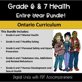 Grades 6 and 7 Health- Entire Year Bundle!