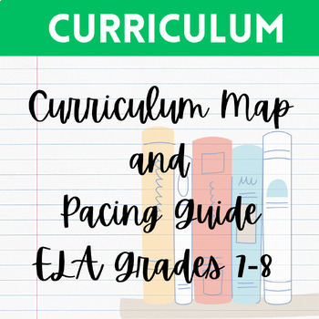 Preview of Grades 7-8 ELA Curriculum Map / Yearlong Pacing Guide - CCSS Aligned