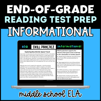 Preview of Grades 7-8 Reading (ELA) EOG Test Prep - Informational Text - VOLUME 1