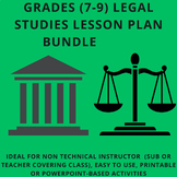 Grades 7- 9 Legal Studies Lesson Plans / American Governme