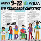 Grades 9-12 WIDA ELD Standards 2020 Checklist; English Lan