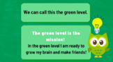 Grades K-1 Self Management: Green Regulation Level