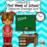 Grades K-2 Back to School: Classroom Scavenger Hunt (Diffe