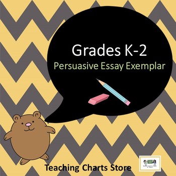 Preview of Grades K-2 Persuasive Essay Writing Exemplars (Lucy Calkins Inspired)