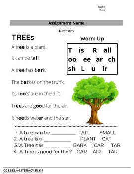 Preview of Grades K-2 Read, Write, Spell: 4 FUN Worksheets (CCSS.ELA.K.1-10 RIT)