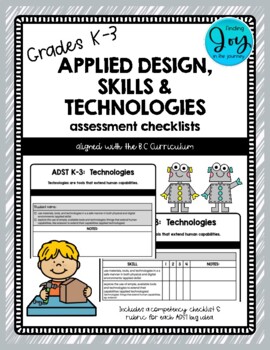 Preview of Grades K-3 ADST Assessment Checklists