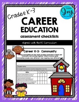 Preview of Grades K-3 Career Education Assessment Checklists