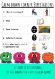 Grades TK - 2nd Coping Skills SEL Calm Down Corner Sheet