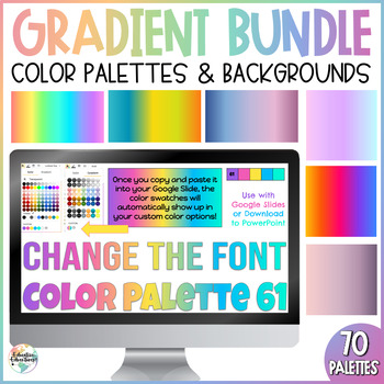 Preview of Gradient Color Schemes | Gradient Backgrounds | Color Palettes BUNDLE