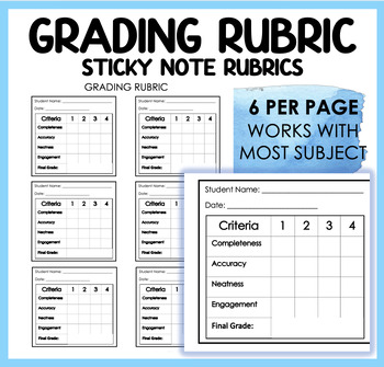 Preview of Grading Rubric | Level 1,2,3,4 | Completeness, Accuracy, Neatness & Engagement