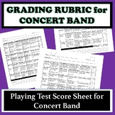 Grading Rubric for Concert Band
