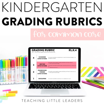 Preview of Grading Rubrics and Guide for Kindergarten Common Core State Standards