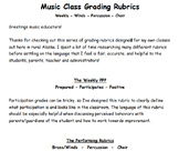 Grading Rubrics for Band-Choir-Music