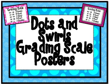 Preview of Grading Scale: Dots and Swirls