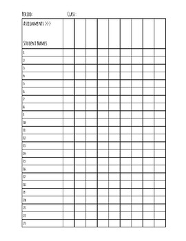 Grading Sheets By Miss A's Middle Math 