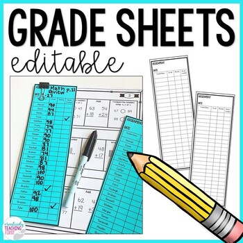 Preview of Grading Sheets -EDITABLE