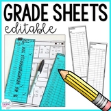 Grading Sheets -EDITABLE